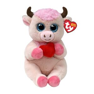 Ty Sprinkles the Cow Beanie Babies Pink Plush Toy - NWT